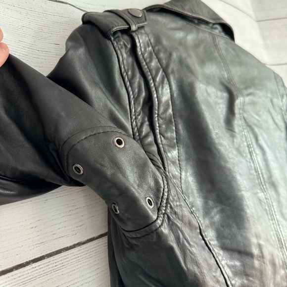 Bod & Christensen Biker Leather Jacket women size S - Picture 7 of 11